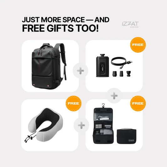 Vakuum-Rucksack Tazzi® + Geschenke