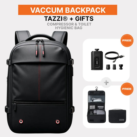 Vakuum-Rucksack Tazzi® + Geschenke
